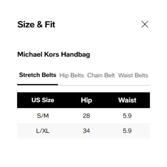 NEW Michael Kors Womans logo belt bag with strip Six Large/ XL and S/M Adj - Picture 5 of 5